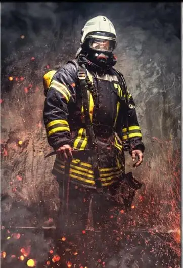 Hero Fireman Print Art Canvas Poster For Living Room Decoration Home Wall Picture