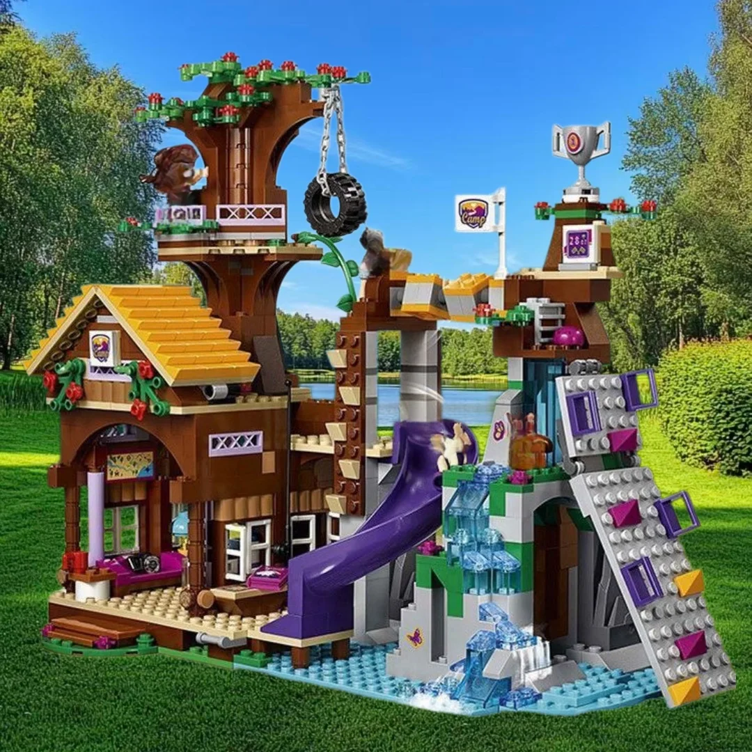 

Новый набор строительных блоков MOC: летний загородный дом-замок, модель сада, DIY игрушка для девочек и мальчиков, подарок на день рождения.