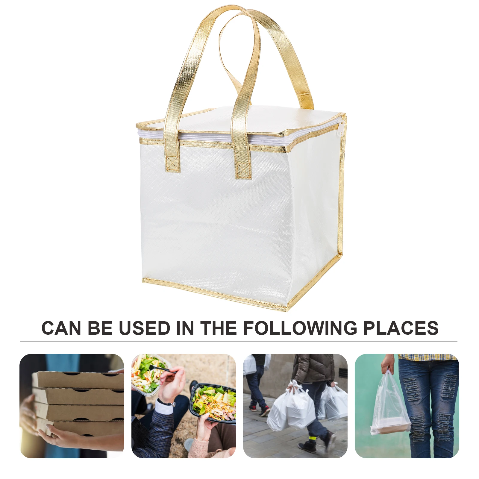 

Изолированная сумка для хранения свежести, согревающая коробка для обеда, упаковка для пиццы, переноски для торта из алюминиевой фольги для транспорта Miss