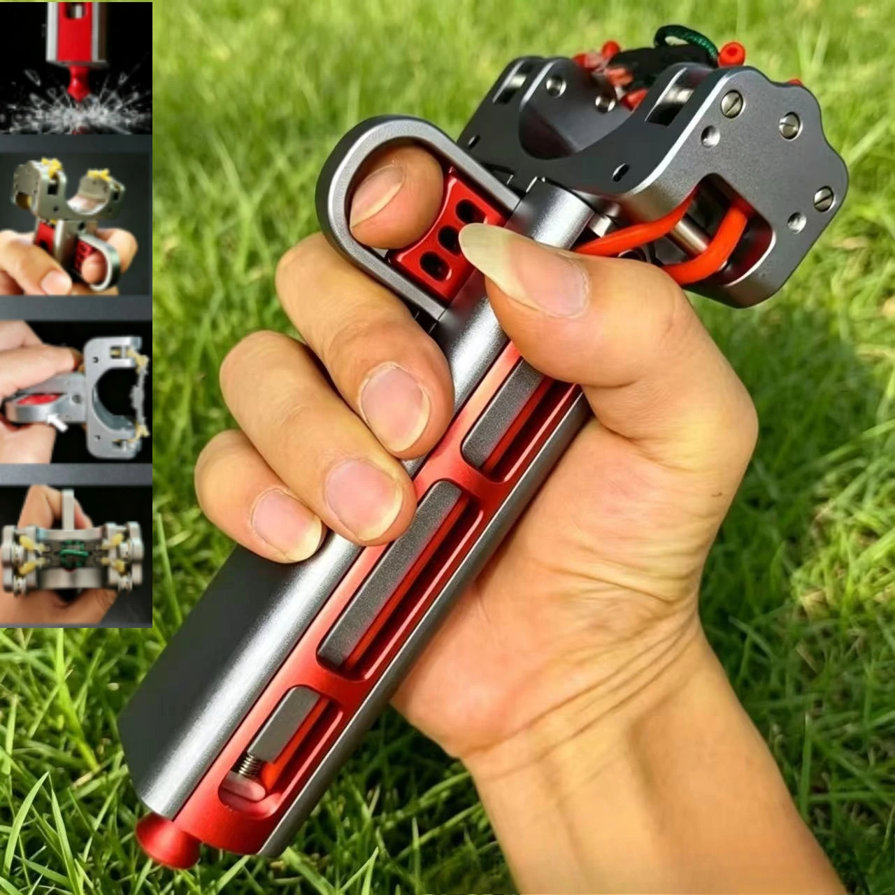 2026 High Precision Aluminum Alloy Mechanical Slingshot Automatic Loading Outdoor High-power Hunting Tool