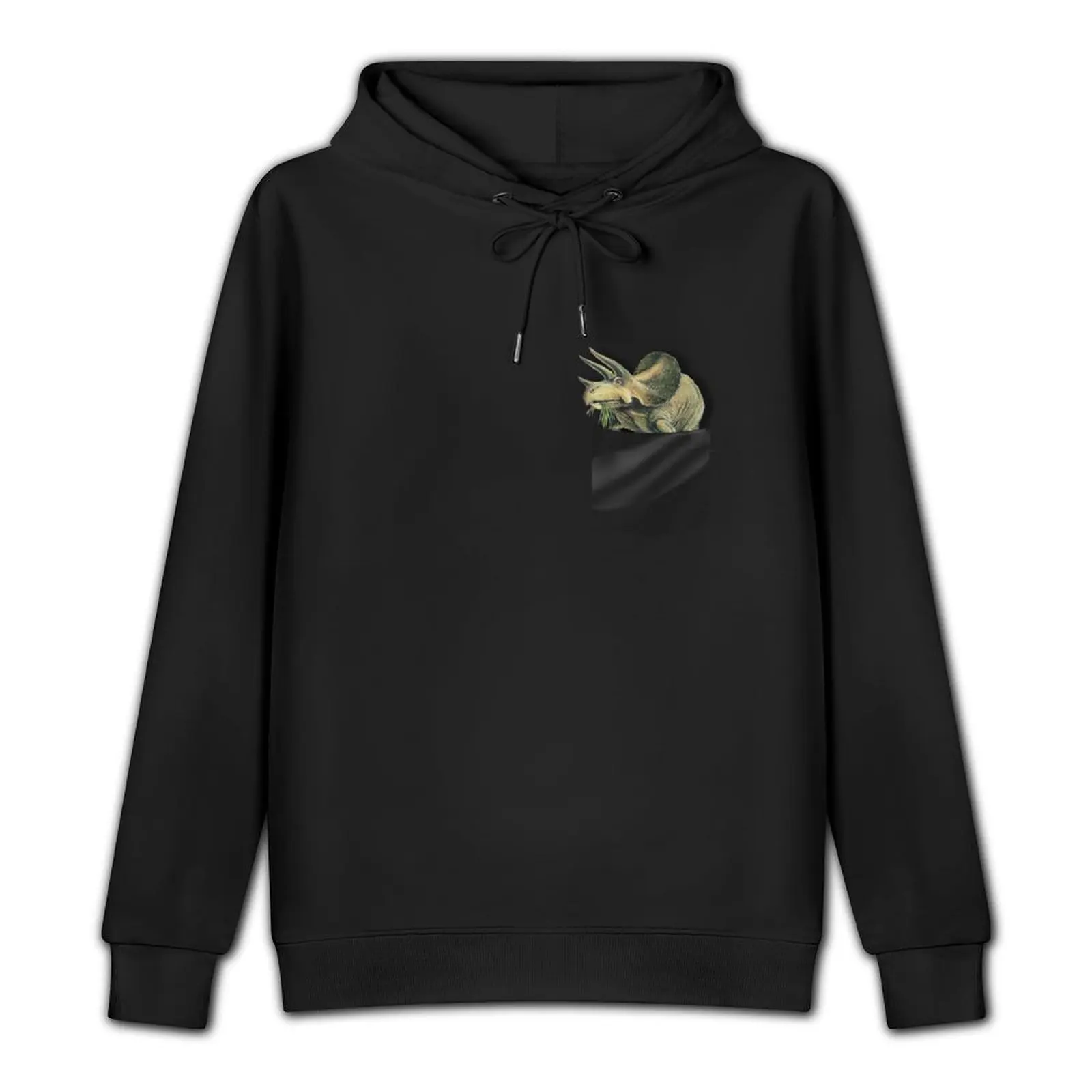 Pocket Triceratops Pullover Hoodie winter clothes men's winter sweater pullover