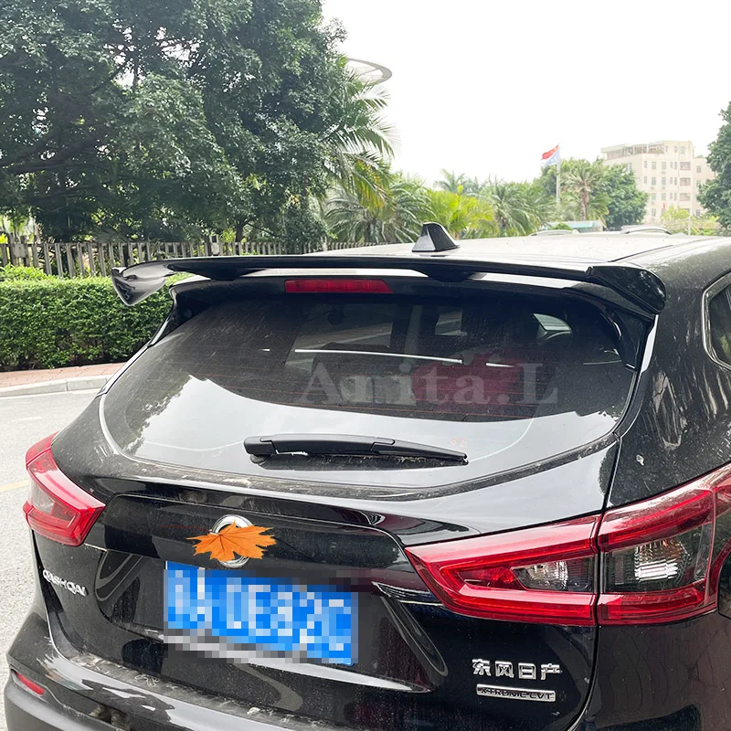 Rear Roof Lip Spoiler For Nissan Qashqai 2014-2019 Hatchback Spoiler High Quality ABS Plastic Gloosy Black Tail Wing Car Styling