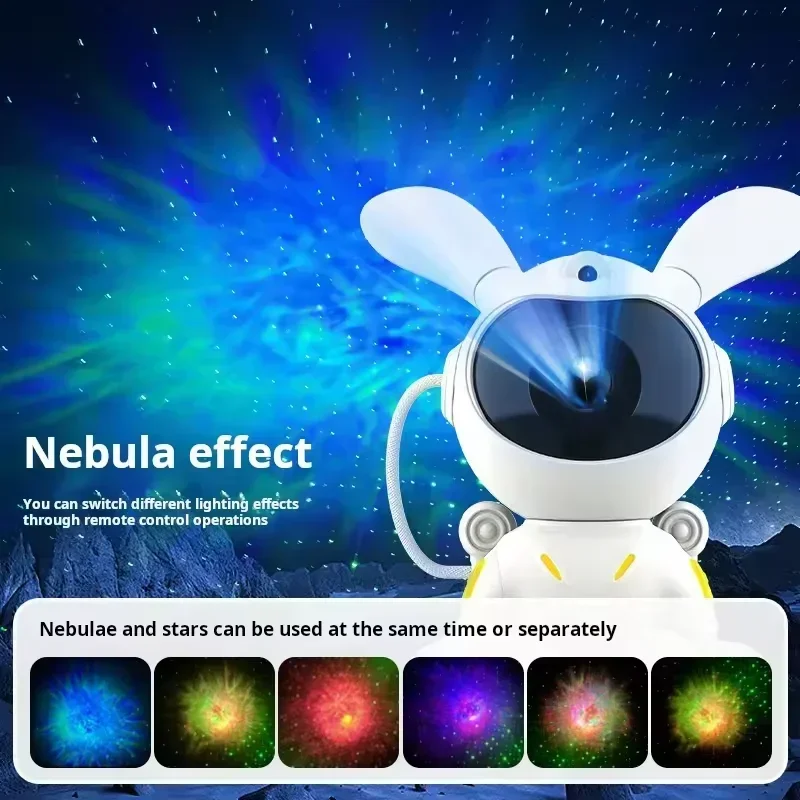 Xiaomi Astronaut Space Night Light Star Galaxy Projector RGB LED Ambient Room Table Lamp With Remote Control For Children Gift