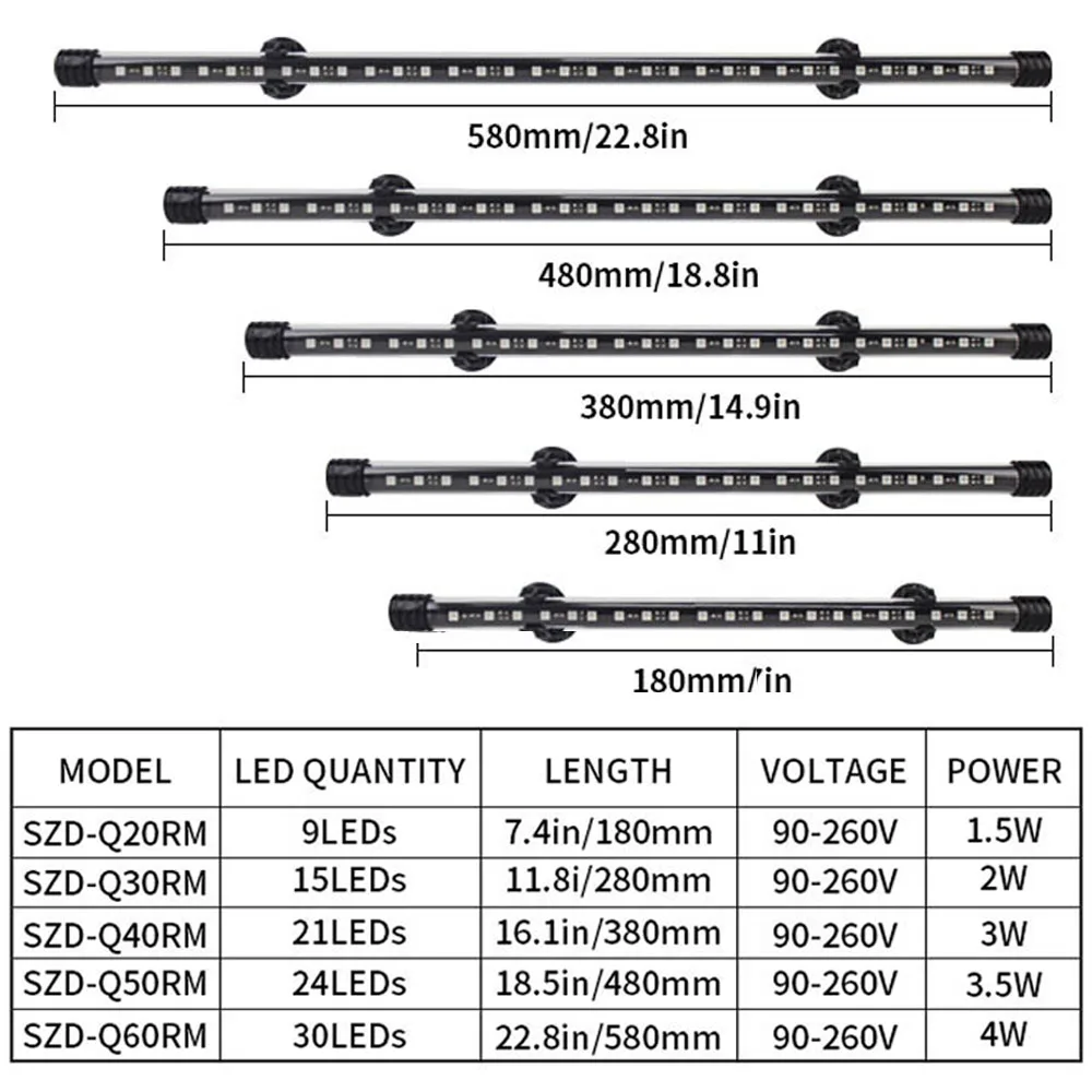 Lampe LED Submersible RGB avec télécommande, éclairage submergé pour Aquarium, éclairage submergé pour la plongée