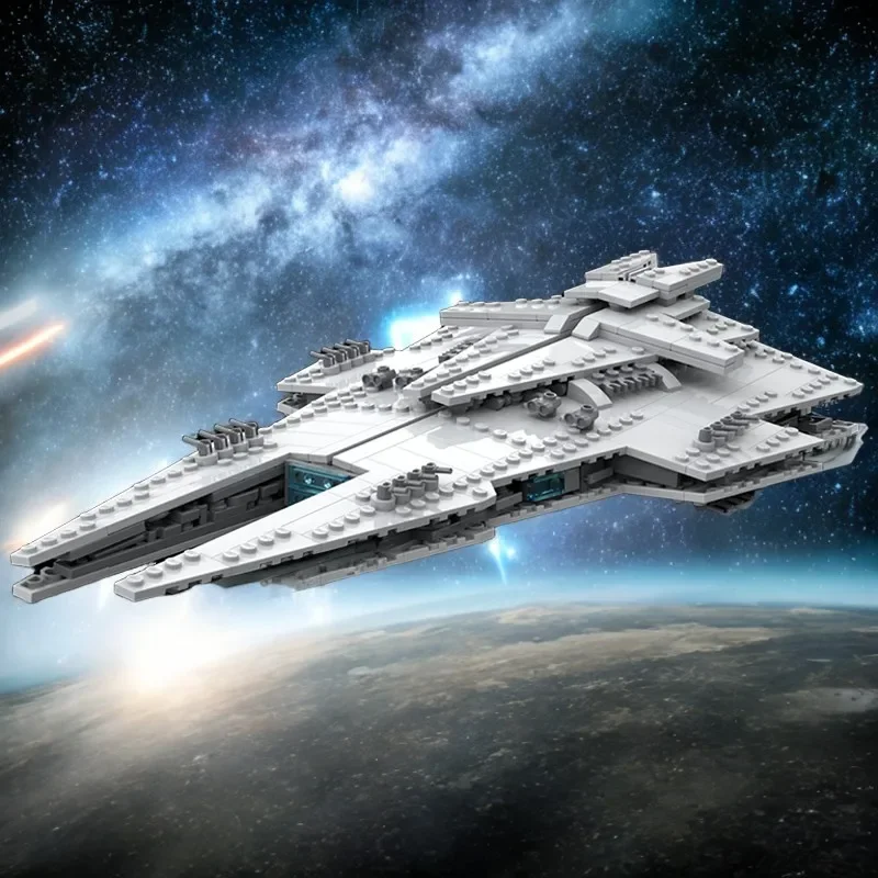 

830PCS Star Battle Harrowersa-Class Dreadnought Building Blocks Educational Construction Toy Kids Birthday Gift STEM Learning