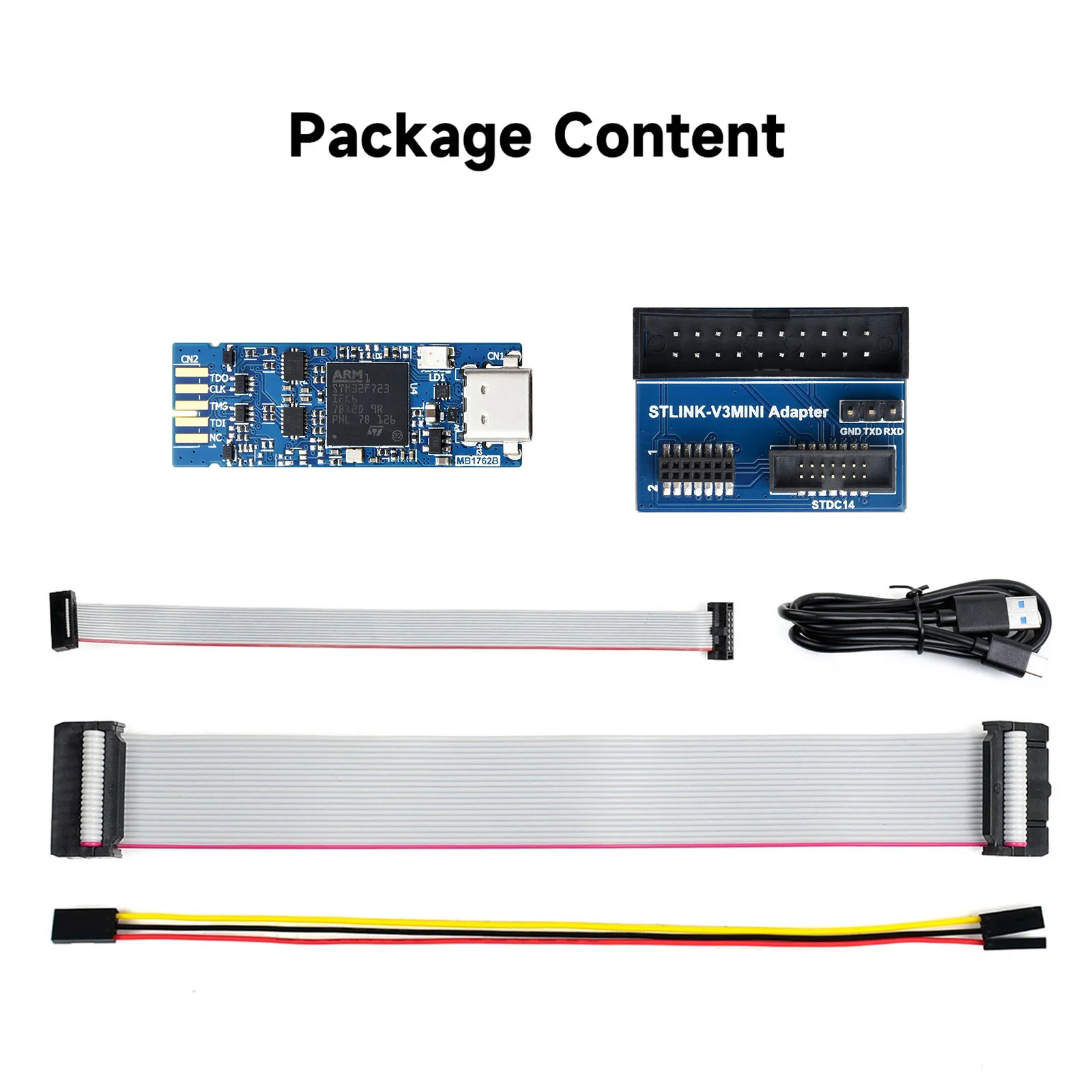 Picture 3: Waveshare STLINK-V3MINIE In-Circuit Debugger, Based On Arm Cortex-M STM32 32-bit Microcontroller, STM32 Debugger/Programmer