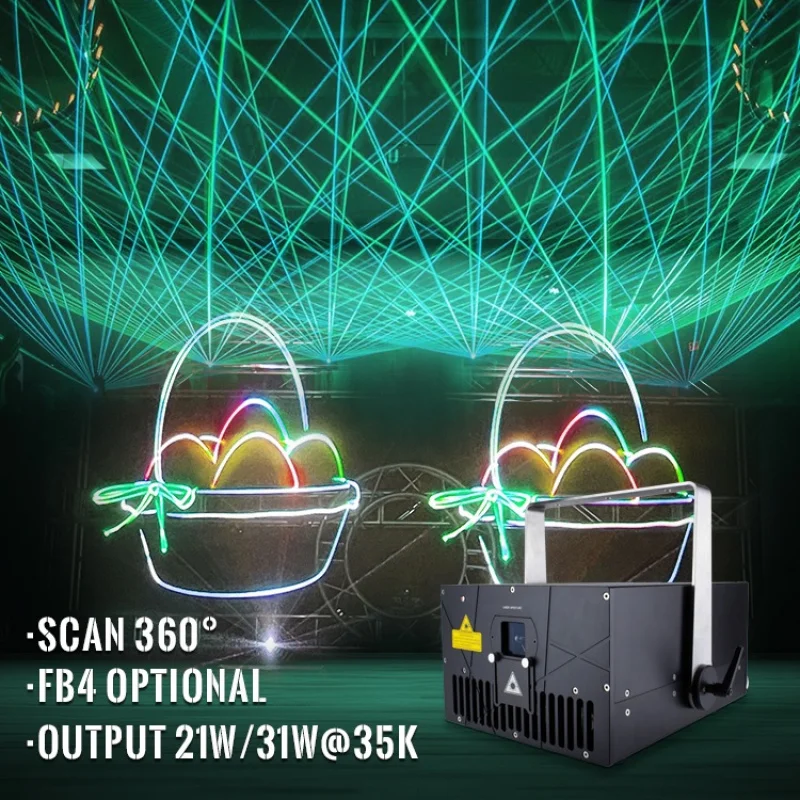 

Мощный лазерный проектор Knight для помещений, IP54, DMX ILDA, 30 Вт, высококачественный, для зданий, DJ, RGB, для световых шоу