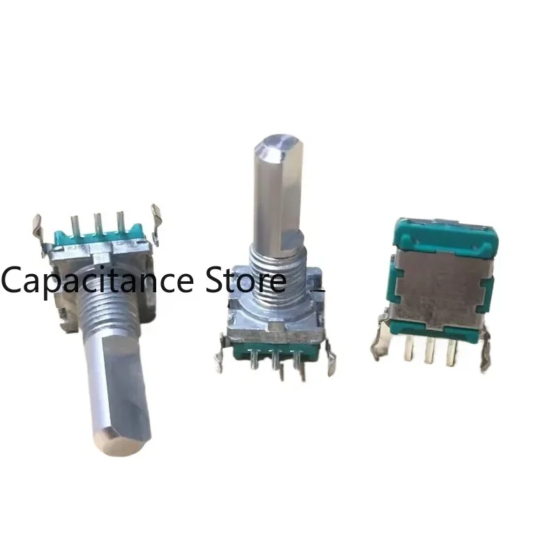 

5PCS Encoder EC11 30:15 pulse horizontal 3-pin without switch 20mm half shaft