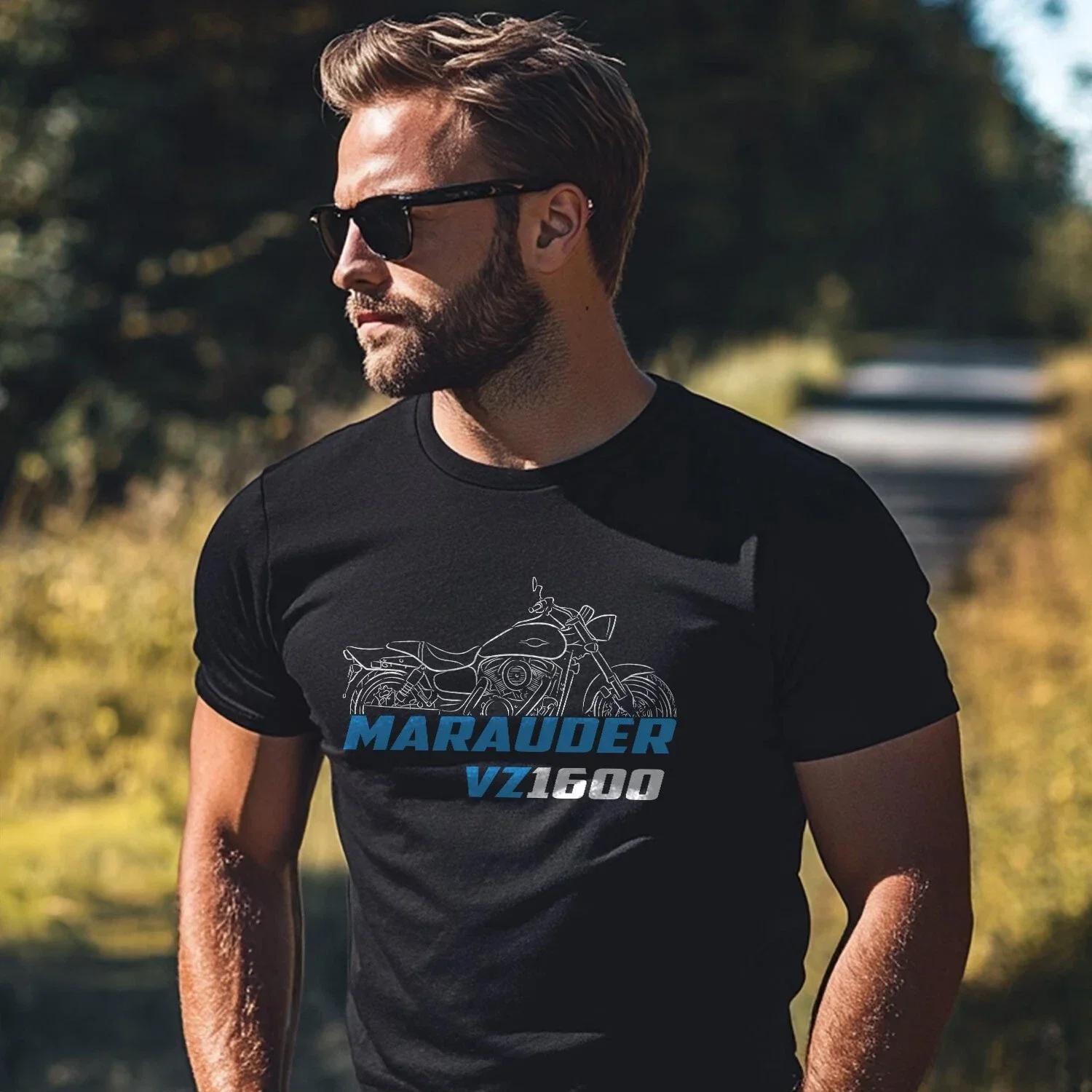 

2025 summer Casual Men 100% Cotton T Shirt VZ1600 Marauder 2004-2005 T-shirt motorcycle Graphic Summer Suzukis Cool Tee
