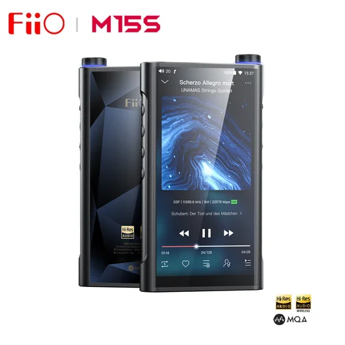 Imagen 1 del producto FiiO-reproductor de música M15S hi-res con Android 10, 660 ES9038PRO con Snapdragon, 5,5 pulgadas, MP3, LDAC/WiFi/MQA/Bluetooth 5,0
