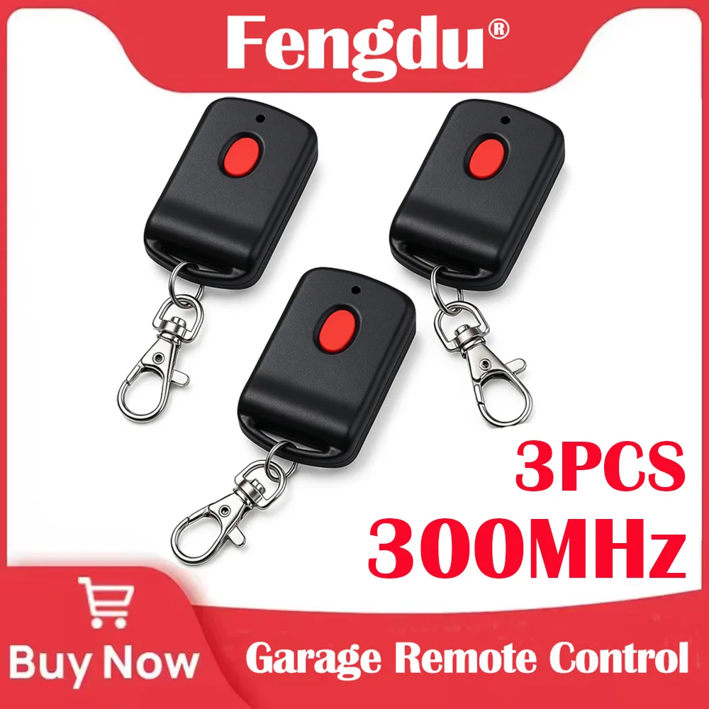 

Remote Control Transmitter 3PCS Gate Opener Replacement 1089 10 Dip Switches for 300MHz Multi Code 3089 4120