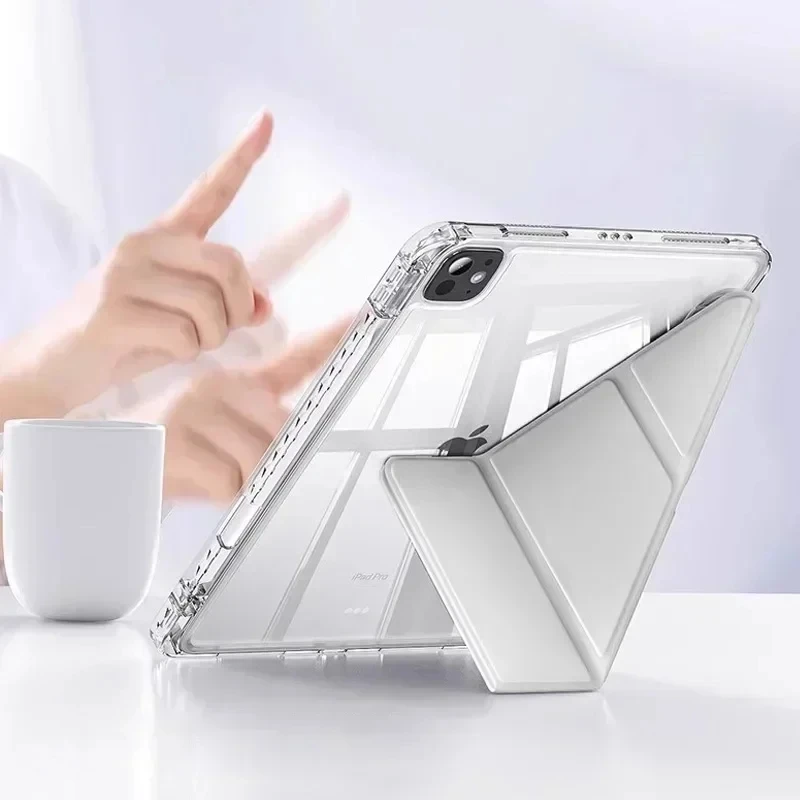 

Чехол для Honor Pad 10 с держателем для стилуса, умный складной кожаный чехол с акриловой задней панелью и подставкой для Honor Pad 10 12.1 дюйма, чехол-кейс