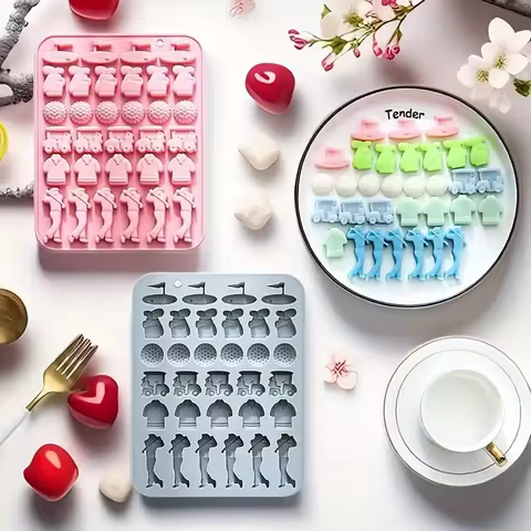 32-Cavity Golf Theme DIY Silicone Chocolate Mold Chocolate Baking Tools Silicone Cake Mold Jelly Candy Ice Grid Mold 3D Mold