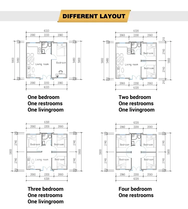 Villa de luxe de haute qualité, 20 pieds, 40 pieds, conteneur extensible moderne, maison, conteneur extensible de magasin d'usine, vente en gros