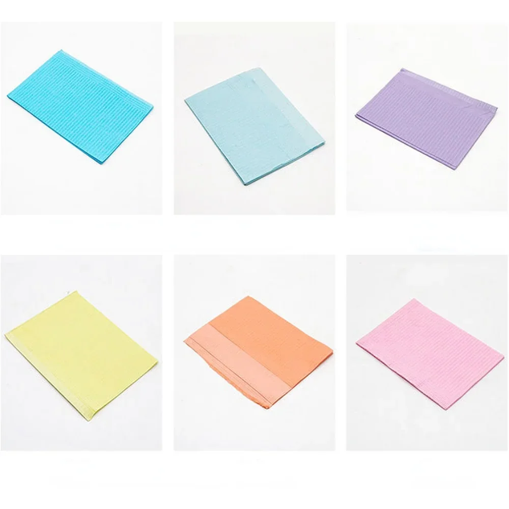 Dental Materials Dental Disposable Neckerchief Dental Blue Medical Paper Scarf Medical Shop Towels Lacing Bibs