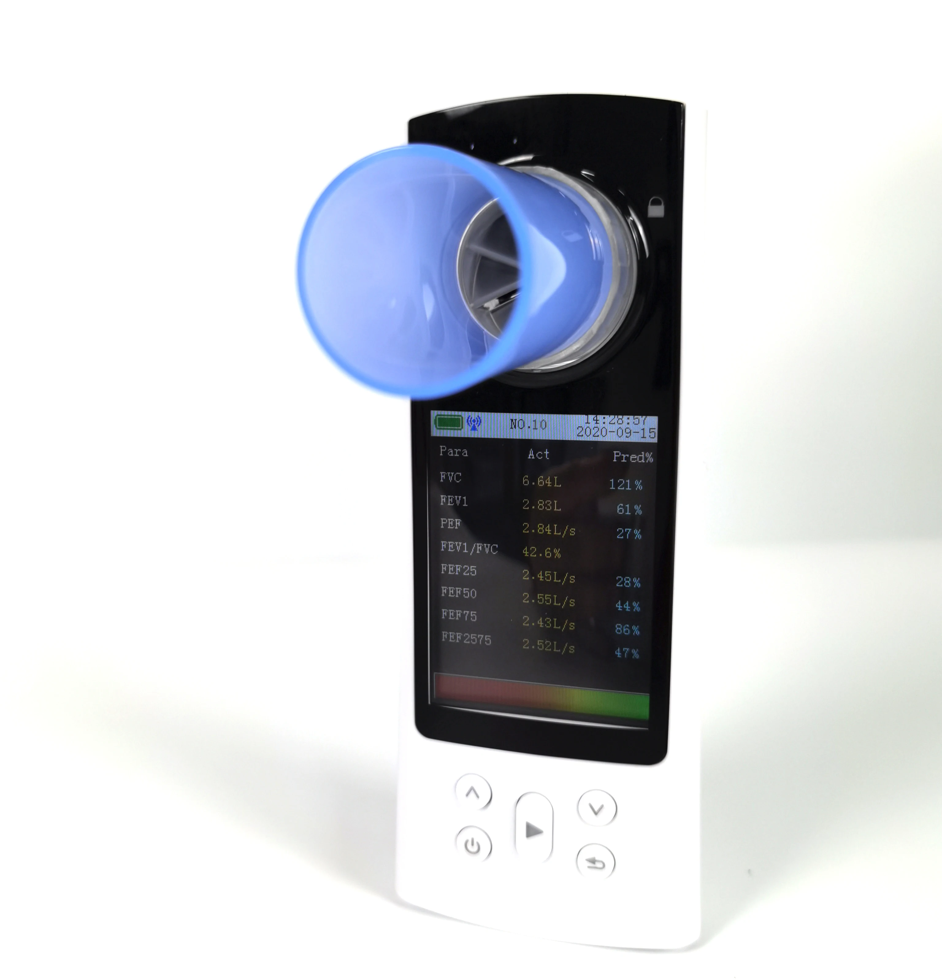 

SP80 CE color display handheld spirometer with software and USB peak flow meter