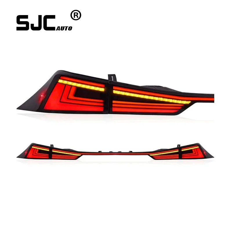 

SJC Auto For Lexus IS250 Taillights Assembly 2013-2020 Modified LED Flow Turn Signal Rear Lights With Middle Bar Hight Quality