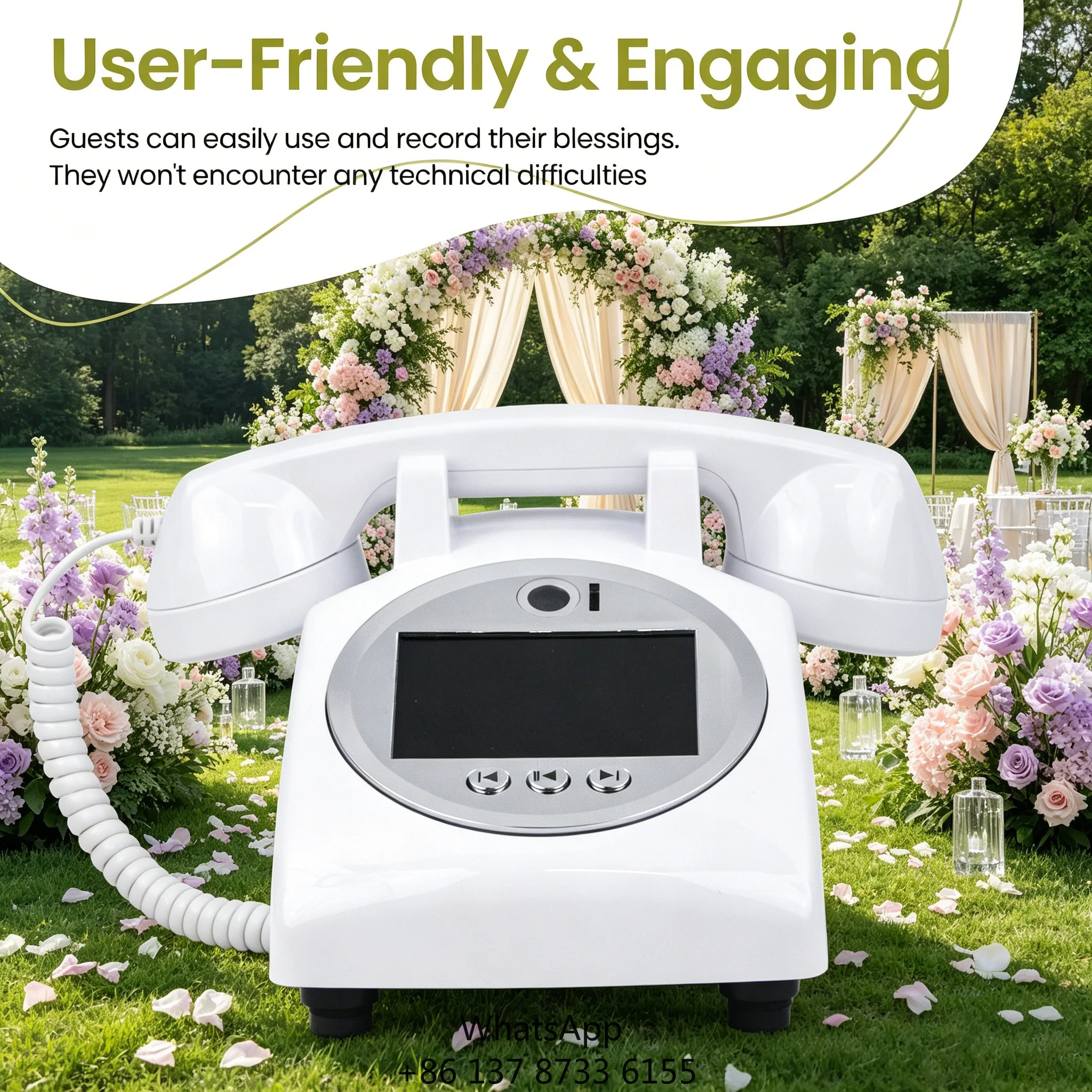 

Video Guestbook For Wedding Audio Photo Booth Phone Guest Book Telephone Livre Dor Ses Kaydedici Vintage Video Guestbook