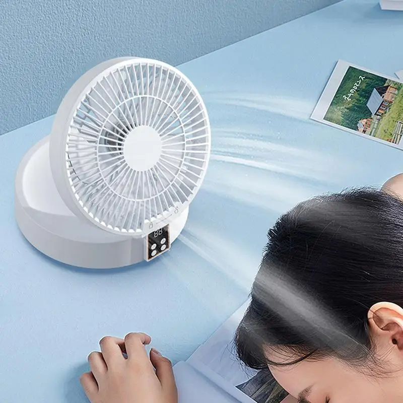 Rechargeable Battery Operated Desk Fan Compact Table Fan For Efficient Cooling Remote Control Efficient Air Circulator For Home