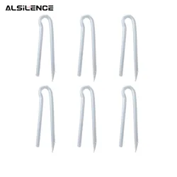 6 Pcs R Shape BTE Earmold Hearing Aid Tubing Universal Preformed Aid Tubes Easy Installation for Replacement Earphone protective