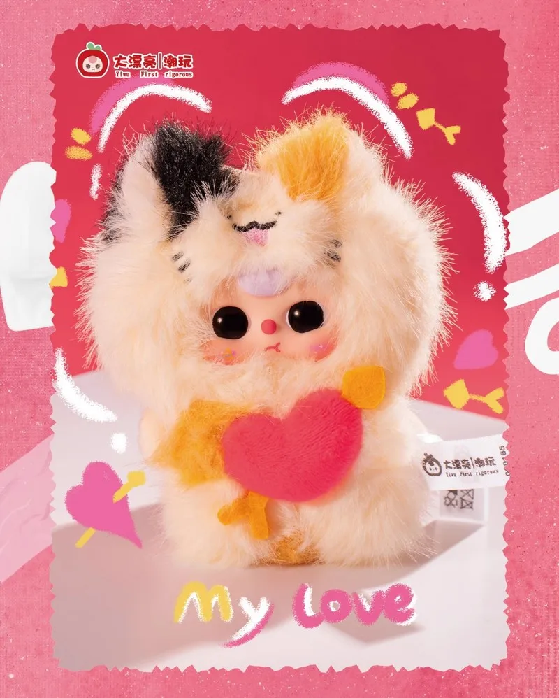 Baby Three Cupid Viny Plush Toy Blind Box Series Cute Mini Doll Backpack Pendant Exquisite Keychain Mystery Box Surprise Gifts