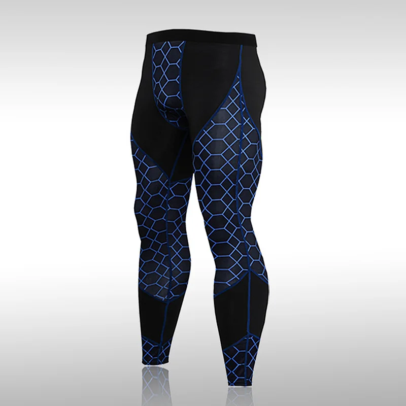 

Men Breathable Running Compression Tight Sport Pants Male Workout Quick-dry T-shirt Mens Gym Wear Fitness Training Trousers
