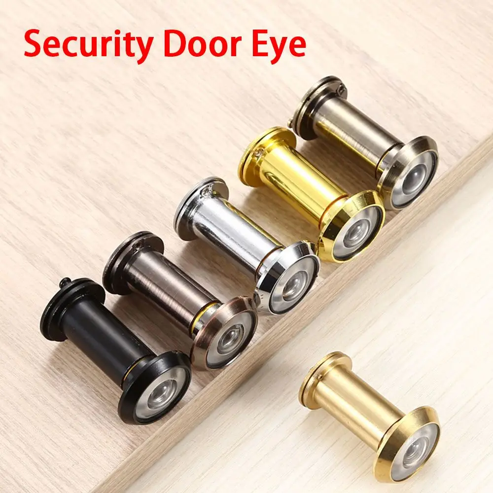 200 Degree Wide Angle Security Door Eye Anti-Theft Anti-Rotation Door Viewer Peephole HD Glass Lens Door Eye Door Hardware