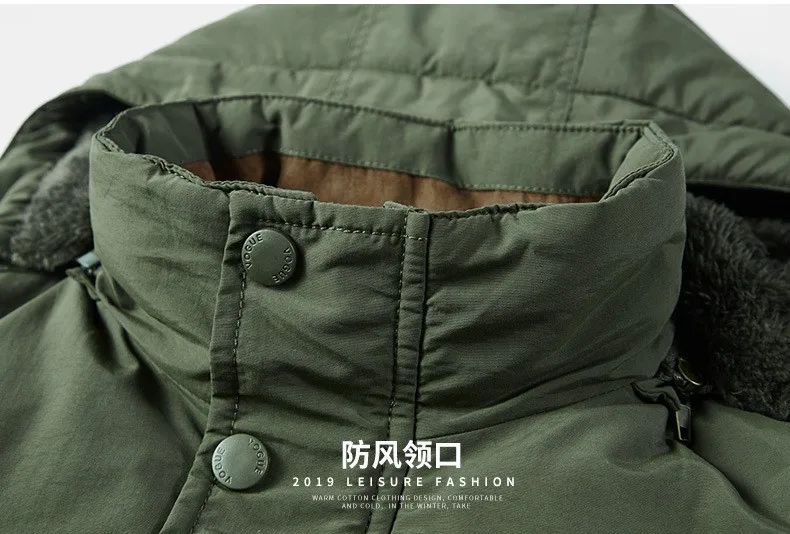 Men Winter Hooded Down Jackets Coats Fleece Warm Parkas Long Jackets Good Quality Male Outdoors Casual Winter Coats Size 6XL