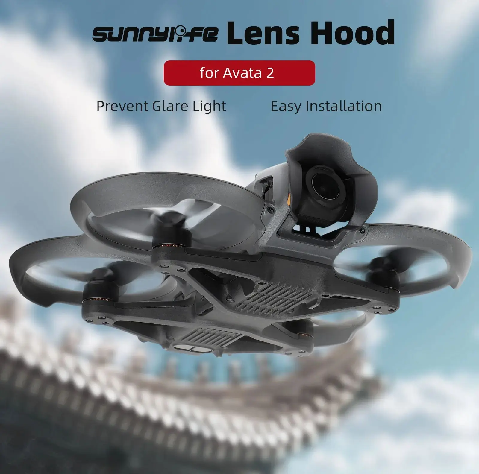 

For DJI AVATA 2 Lens Hood Gimbal Protection Anti-glare Lens Sunshade Cover For DJI Avata 2 Lens Hood Drone Accessories
