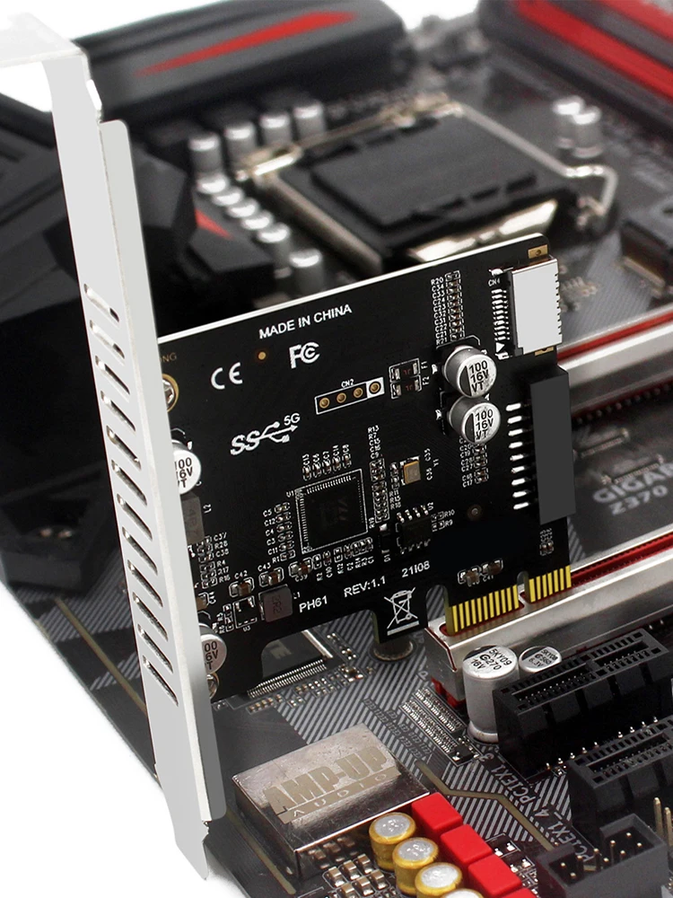 

Компьютерная карта расширения PCI-E на USB 3.0, контроллер PCI-E на USB 3.0, 19-контактный адаптер для передней панели PCI-E на USB 3.0 Type C