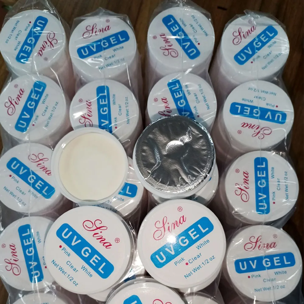 15ml Pink White Clear Nail Extension Gel Multi-function Construction UV Gel for Enhancement Nail Phototherapy Poly UV Gel Polish