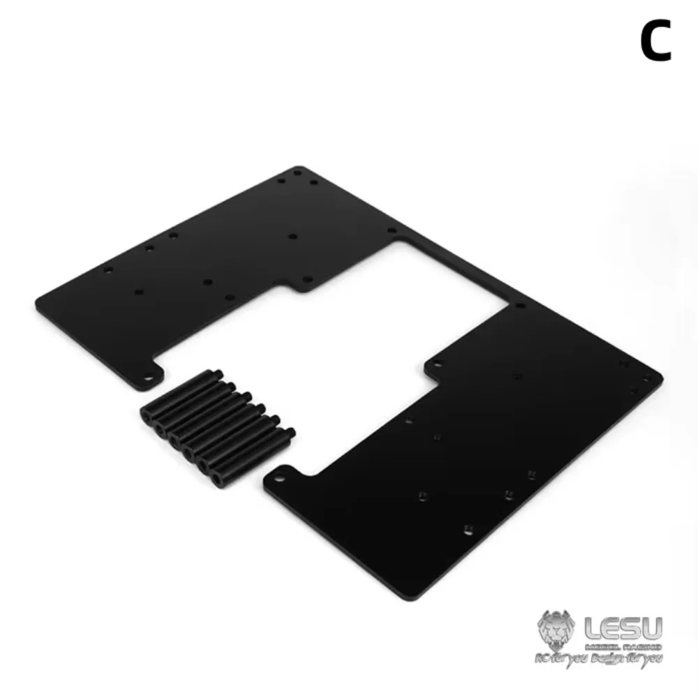 2층 플레이트 CNC 시뮬레이션 1/14 타미야 RC 스카니아 770S 맨 벤츠 무선 조종 장난감 트레일러 트랙터 DIY 자동차 부품