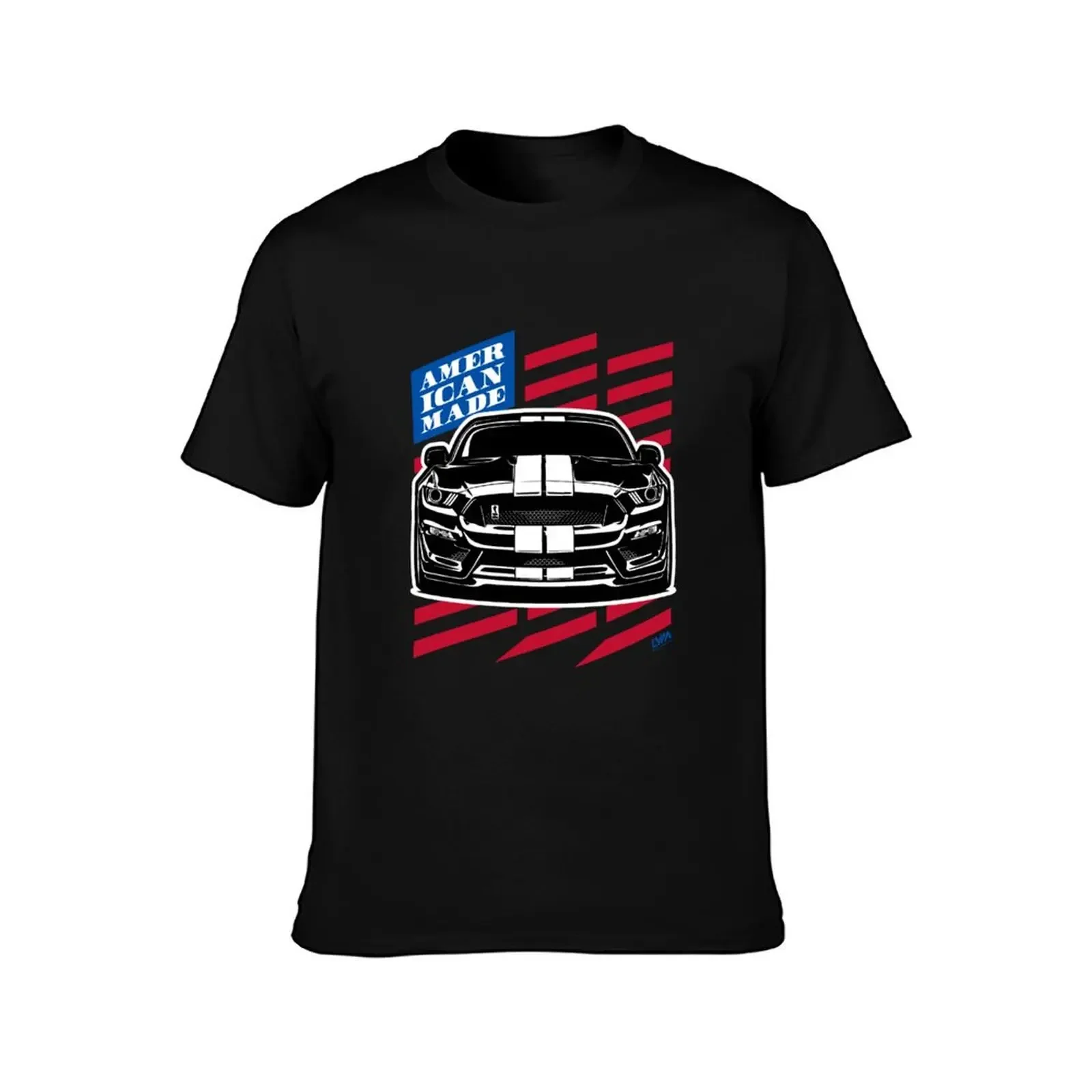 Mustang GT350 American Flag American Made T-Shirt tees customizeds mens t shirt graphic