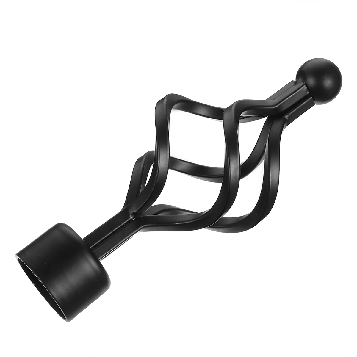 

2Pcs Spiral Iron Decorative Curtain Rod Ends Elegant Design for Bedroom Living Room Window Drapery Decoration Curtain Rod