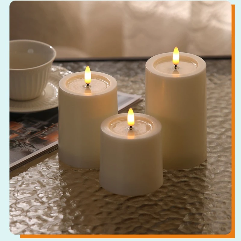 LED Electronic Candle Bullet Head Simulation Paraffin Fake Candle Wedding Romantic Decoration Wedding Romantic Decoration