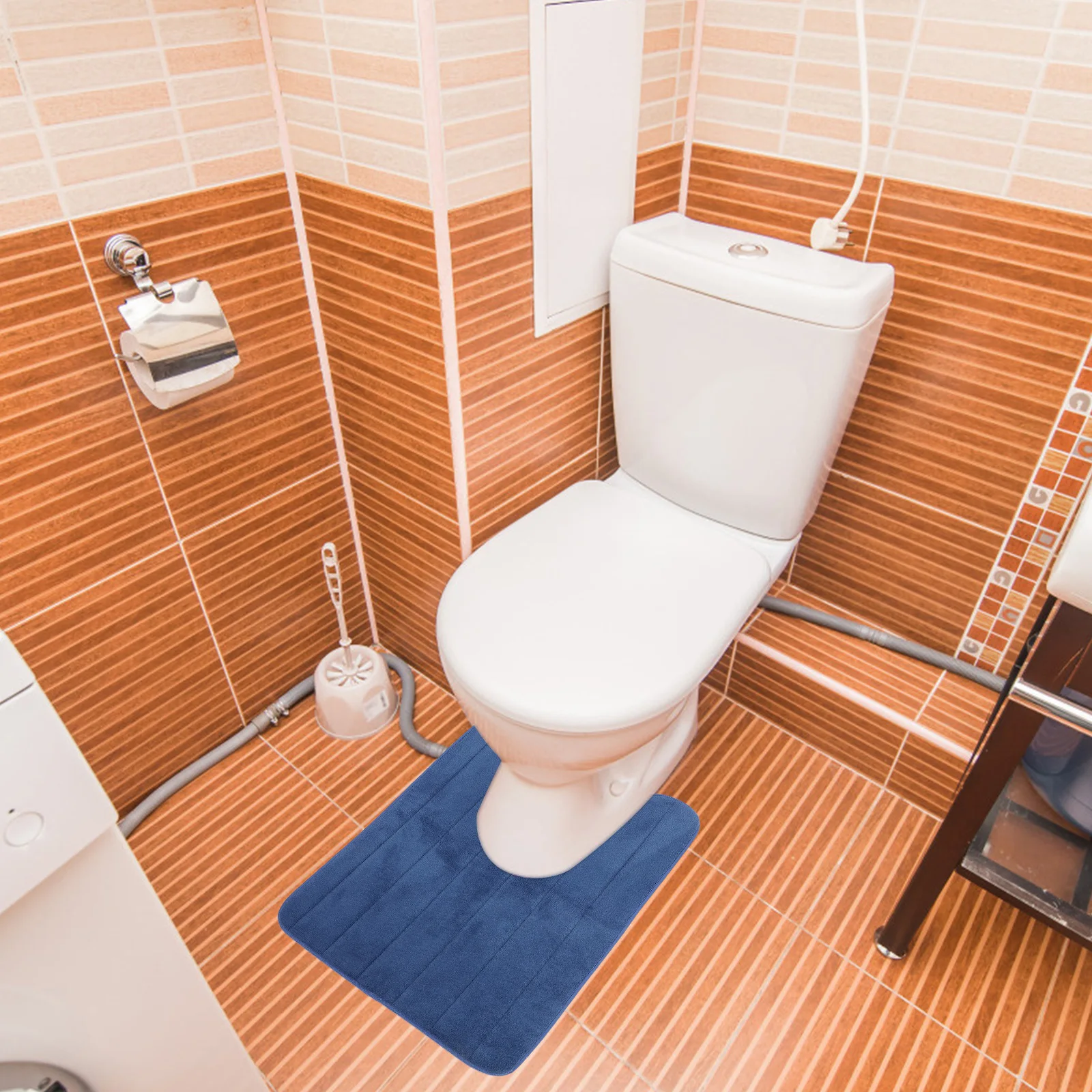 

U-Shape Toilet Feet Mat Non-Slip Closestool Floor Cushion Soft Comfortable Bathroom Ground Mat Home Toilet Pad