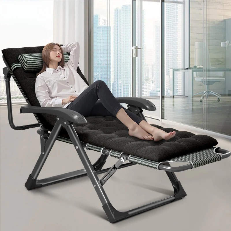

Modern folding beach recliner Camping rocker Office recliner Outdoor indoor portable folding soft chair