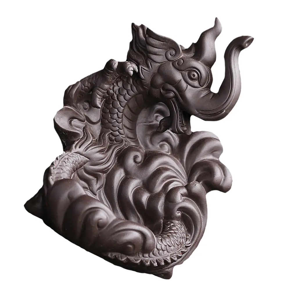 

Purple Sand Incense Burner Craft Backflow Censer Decor Home Aromatherapy Furnace Ornament Desktop Sauna