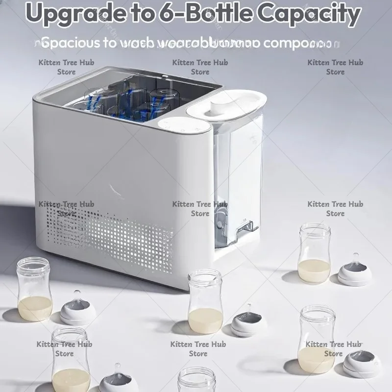 Baby Feeding Essentials 4 in 1 Bottle Cleaning Machine Washer Sterilizer Dryer Storage Cabinet 49 Minute Powerful Washing
