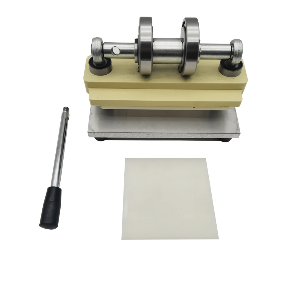 Double Wheel Hand Leather Cutting Machine Photo Paper PVC/EVA Sheet Cutter DIY Leather Die Cutting Machine Punching Manual Press