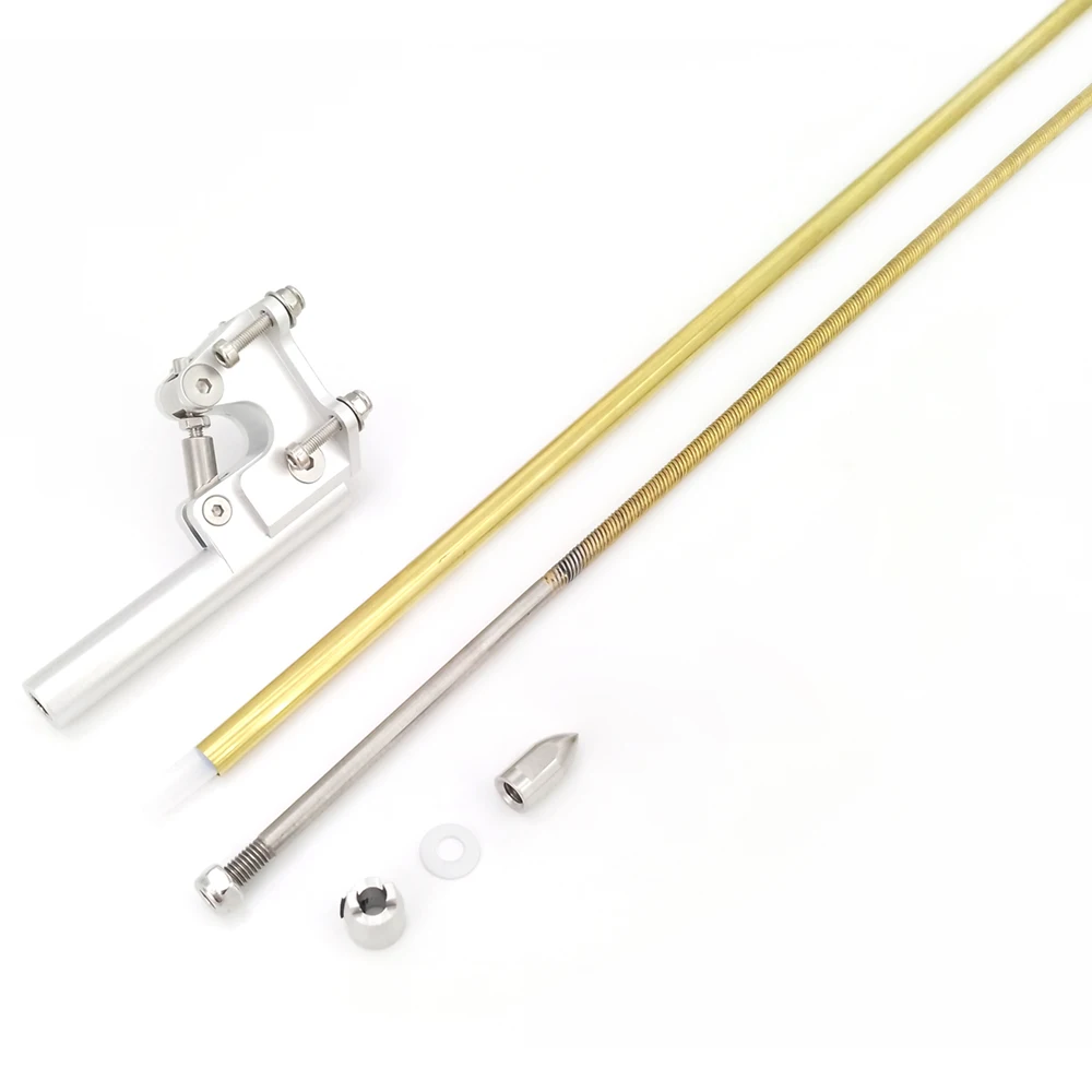 Wałek do łodzi RC 4,76 mm 3/16\" Elastyczny wałek kabelowy Stelaż Stinger 42 mm Zestaw śmigieł do RC Speed Boat Racing MONO Oval Vee