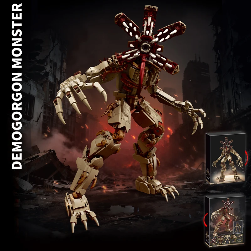 

Конструктор MOC: Монстр Демогоргон, модель из строительных блоков, гигантское хищное растение из сериала «Очень странные дела», дьявол Векна, кирпичики для сборки, игрушки для детей, подарок