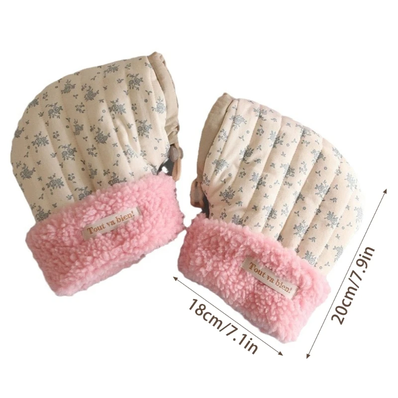 Windproof Infant Scooter Hand Muffs Outdoor Sports Mittens Cartoon Printed Hands Warmer Balance Car Accessory for Winter