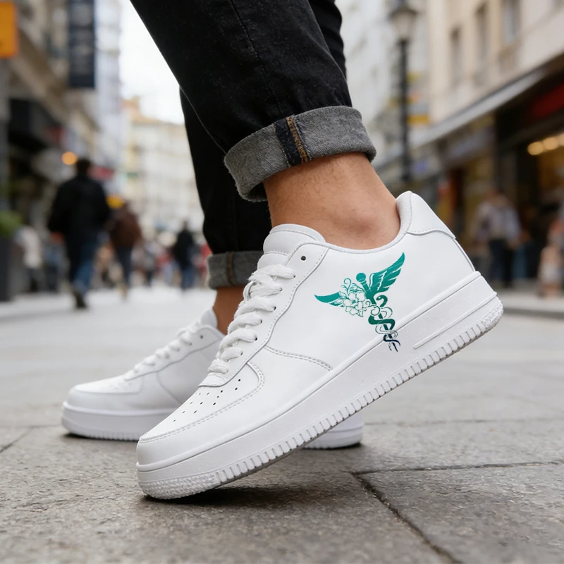 

Unisex White Shoes Summer Breathable, Slip-On Soft-Sole Versatile Casual Men's Sneakers