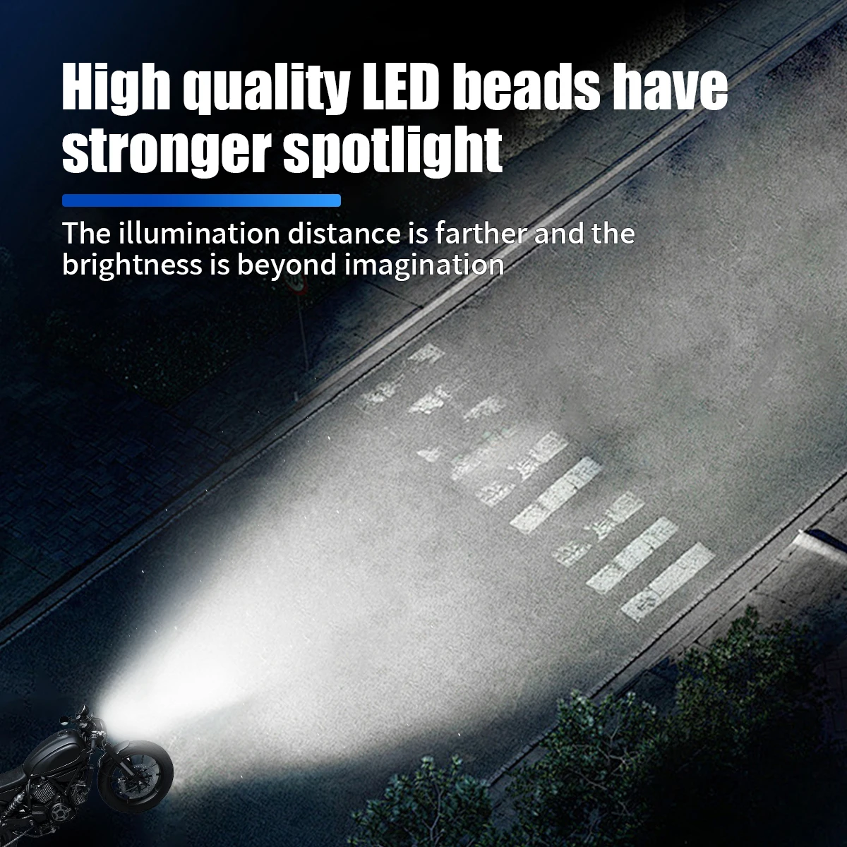1/2pcs H4 LED Motorcycle Headl - Projector Lamp Replacement recension och pris