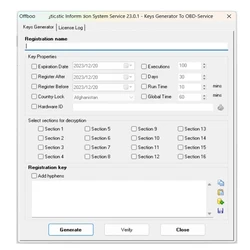 For ODIS Keygen Key Generator with License for ODIS-S 23.0.1 Service ODIS-E Engineering 17.0.1 Software Registration