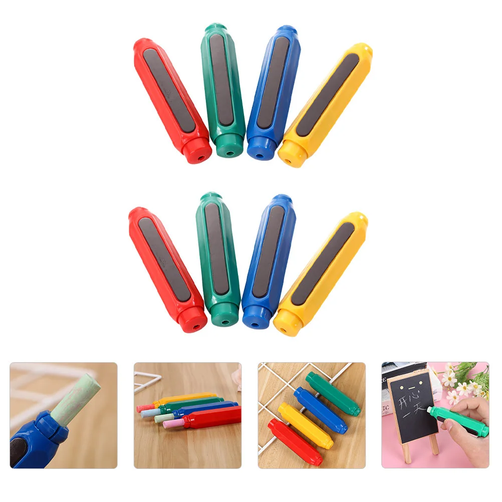 Extender Pen Case Chalk Cover for School Portable Holder Plastic Dust-proof Magnetic