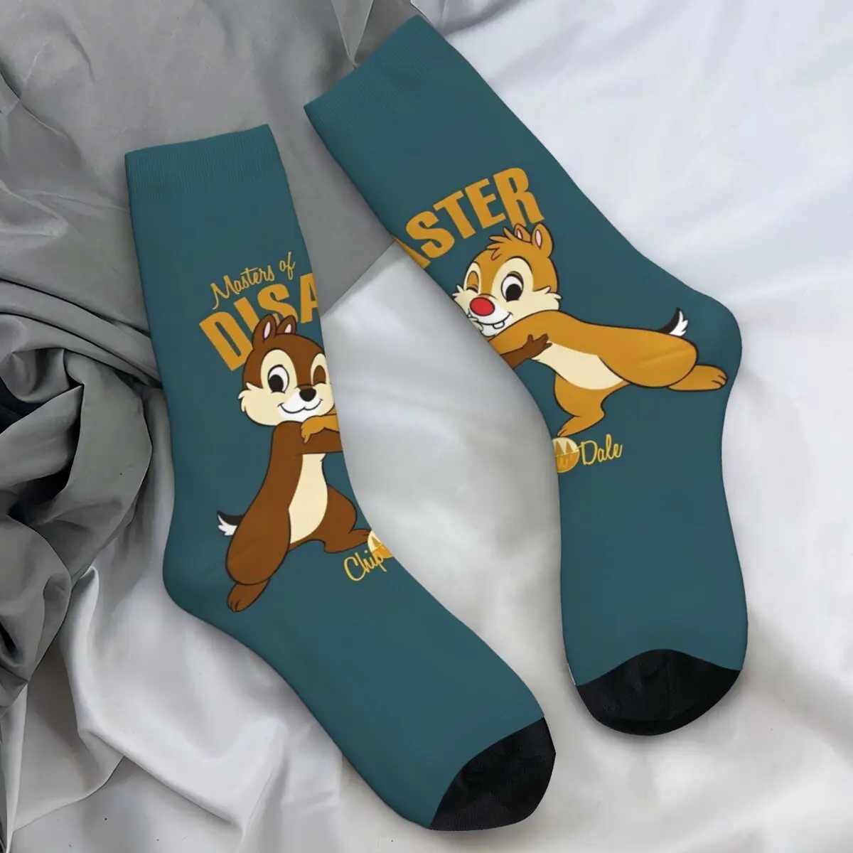 

Cartoon Chip 'n' Dale Socks Gothic Stockings Autumn Anti-Slip Women Men Socks Soft Graphic Outdoor Sports Socks