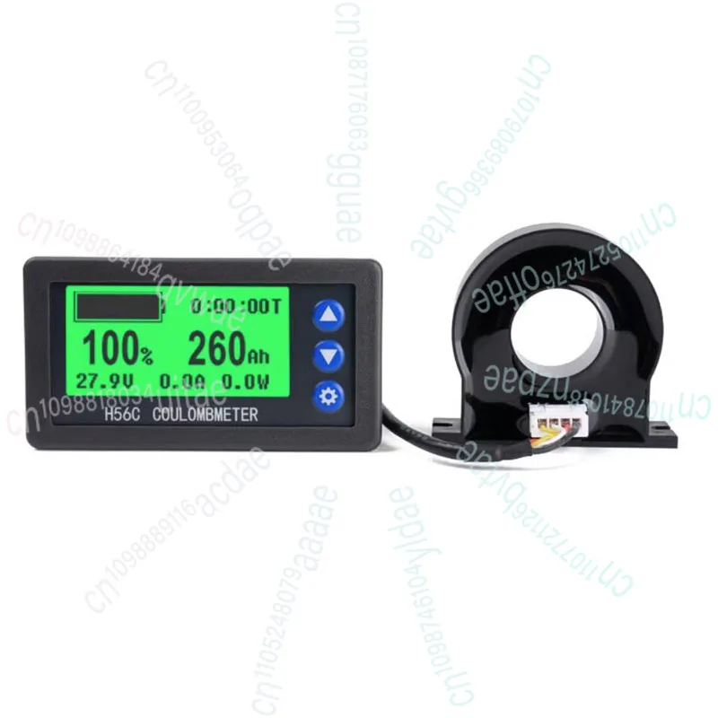 

H56C DC 9-100V 200A аккумуляторный монитор Холл кулоновый измеритель емкости литиевой свинцово-кислотной батареи ЖК-дисплей