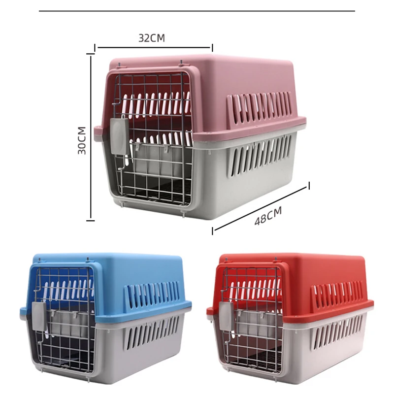 Imagem -02 - Pet Flight Case Pet Cage Transportadora de Viagem Portátil Caixa de Transporte para Cães Pequenos e Médios Cat Carrier